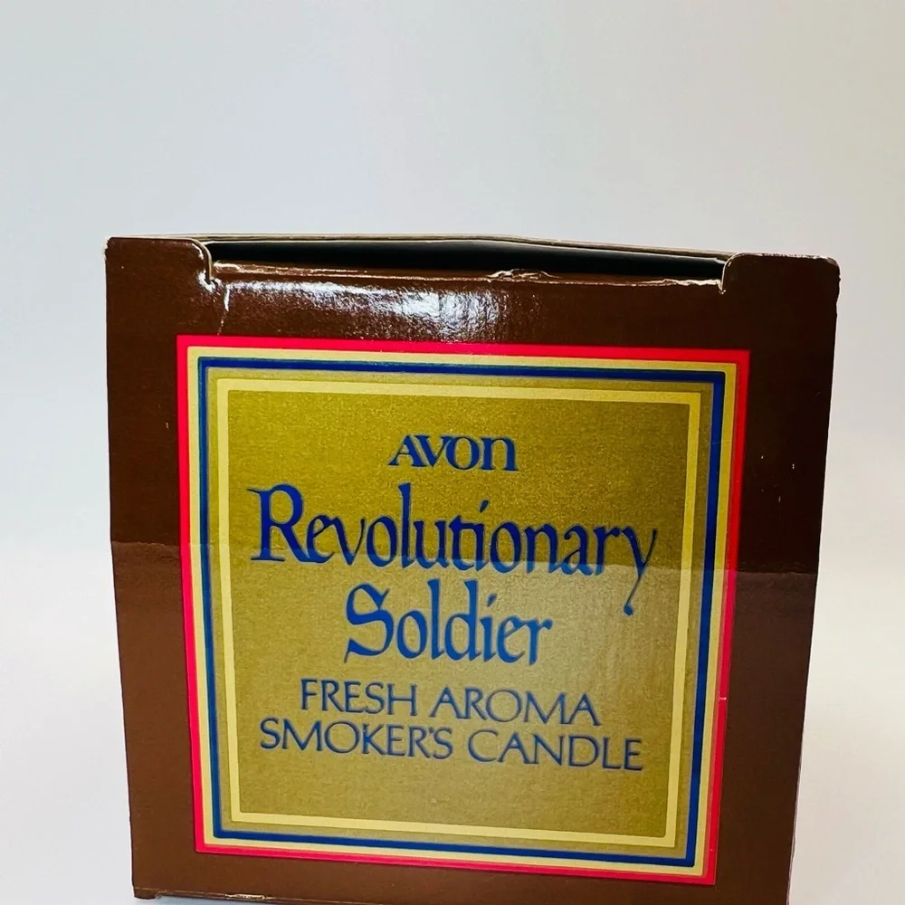 Vintage Avon Revolutionary Soldier Smoker’s Candle Mug with Original Box